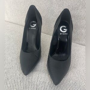 G by Guess Black Heels Sleek Slip-On Design